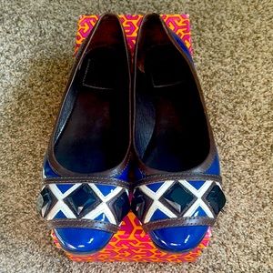 Tory Burch Dulcie Patent Leather Flats